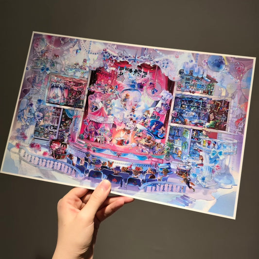 paper tiptoes the spectator prisoner diy collage scene sticker kit for journaling paint by sticker gothic cathedral courtroom