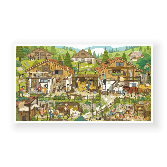 paper tiptoes woodland ranch diy collage scene sticker kit for journaling paint by sticker retro alpine farm life