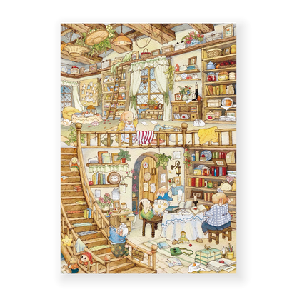 paper tiptoes dudu rabbit warm home diy collage scene sticker kit for journaling paint by sticker