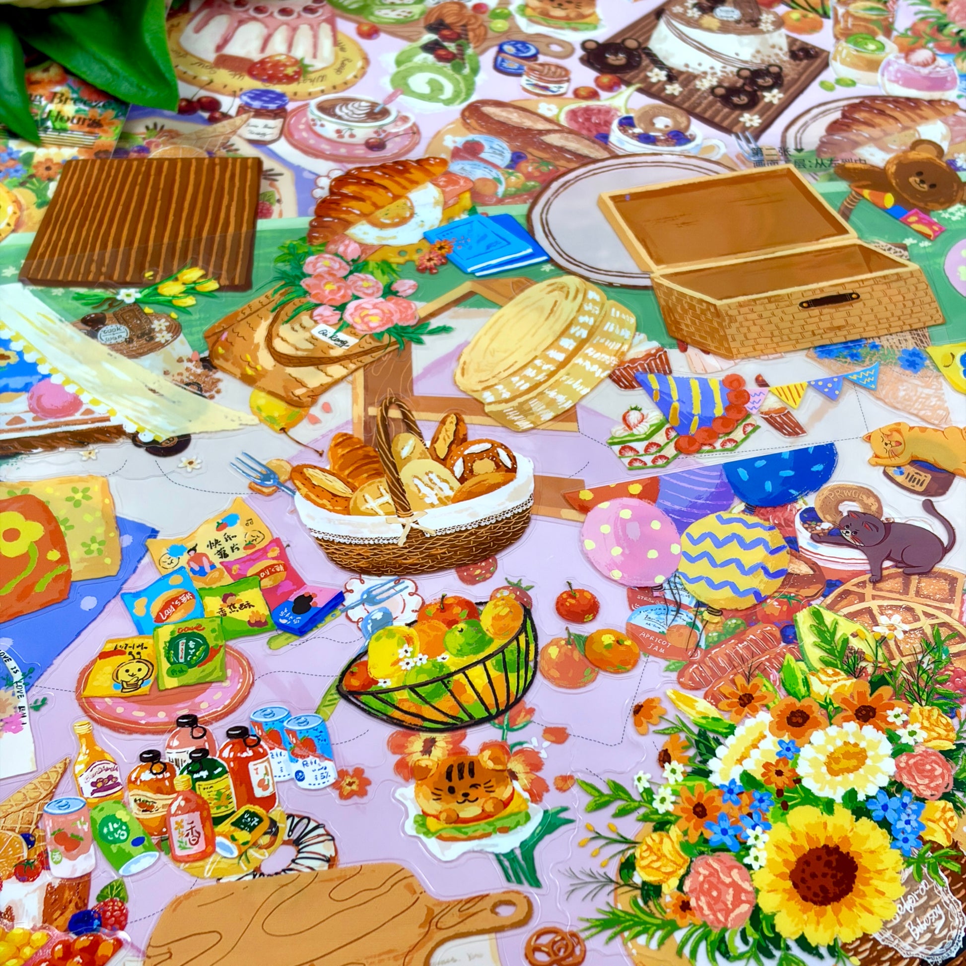 paper tiptoes spring fields and flavors 3 flat pre cut sticker sheets with 1 alignment card craft kit