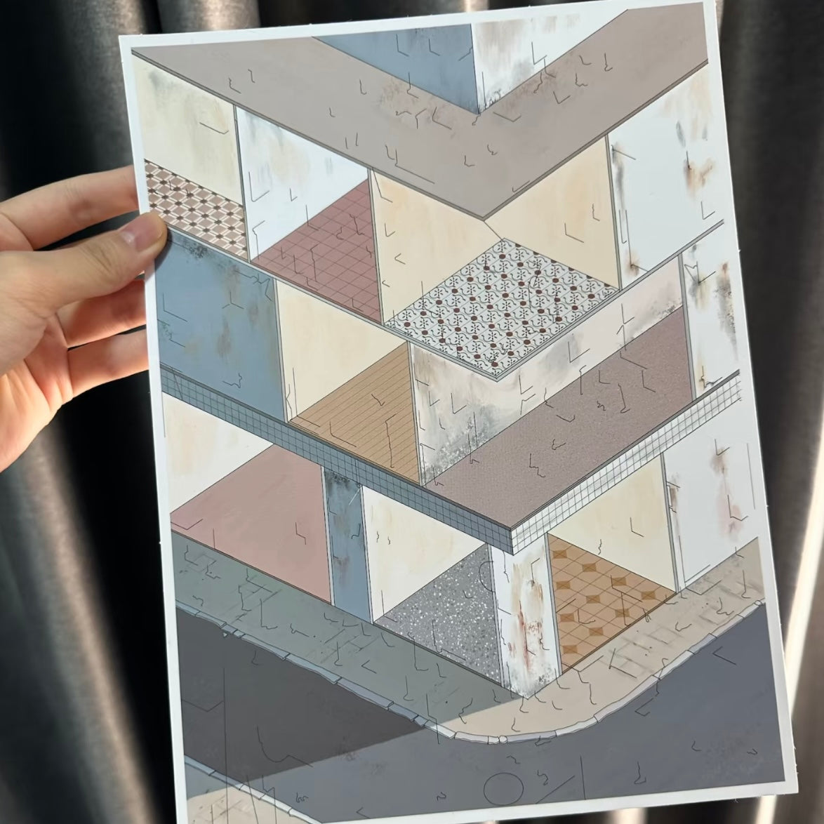 "Taipei Corner Stories" DIY Collage Scene Sticker Kit (210x281mm)