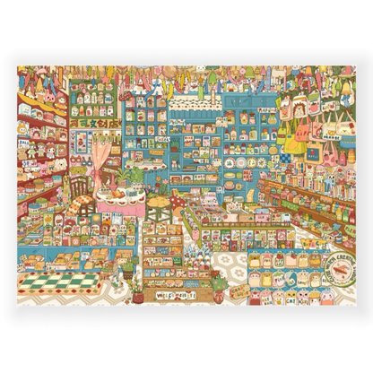 "Coco Stationery Shop" DIY Collage Scene Sticker Kit (297x210mm)