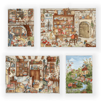 "Harvest Town Diaries" DIY Collage Scene Sticker Kit (4-in-1 Value Pack)