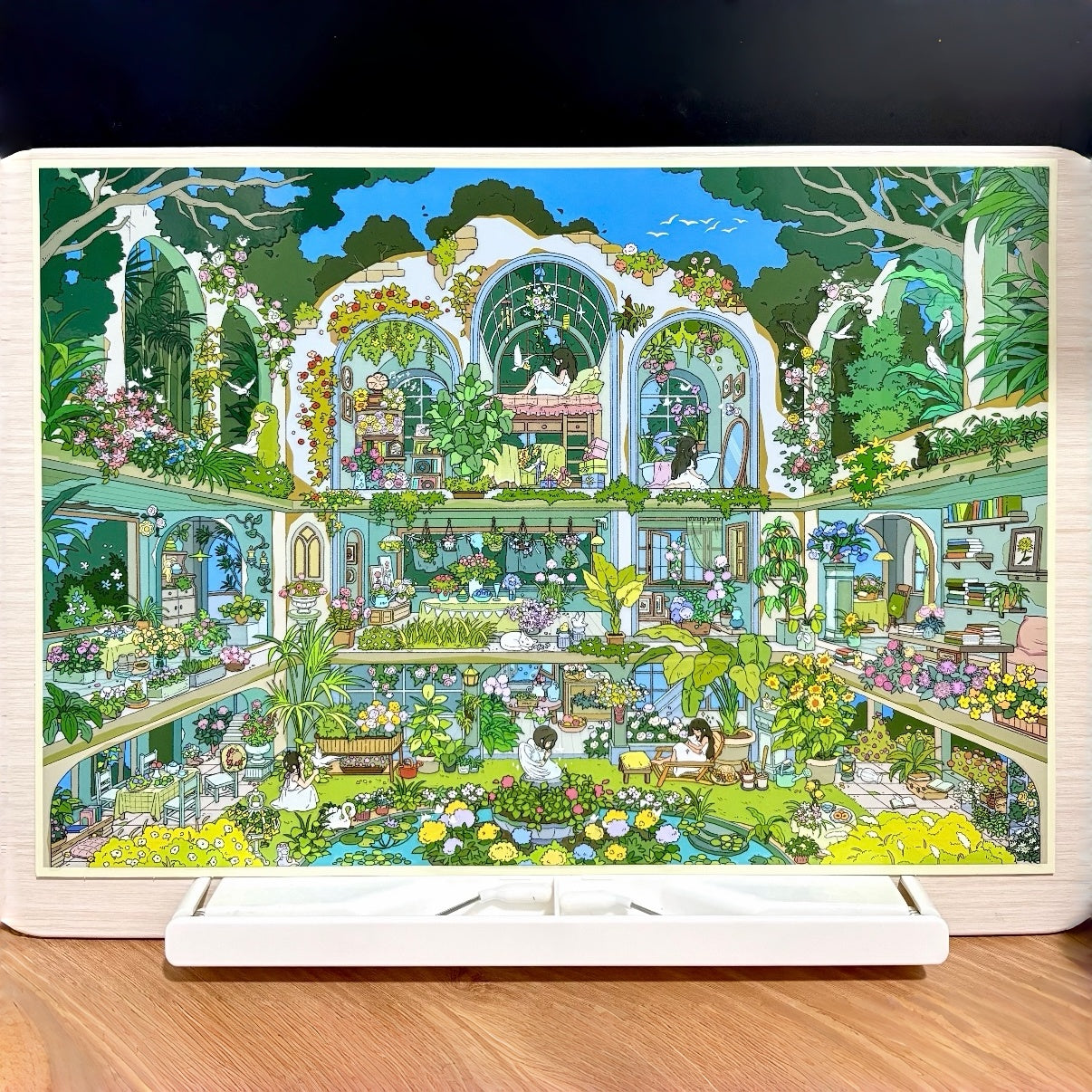 "Botanical Haven Rebirth" DIY Collage Scene Sticker Kit (345x240mm)