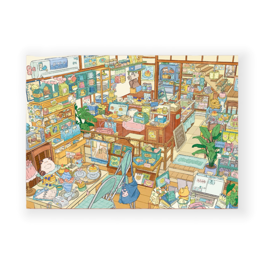 "Afternoon Tea Gathering" DIY Collage Scene Sticker Kit (260×180mm)