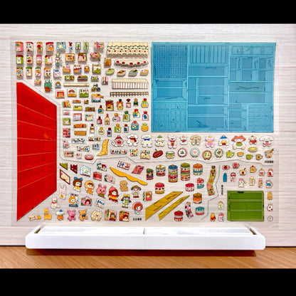 "Coco Stationery Shop" DIY Collage Scene Sticker Kit (297x210mm)