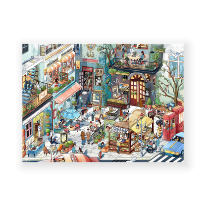 paper tiptoes city corner diy collage scene sticker kit for journaling paint by sticker wanwan