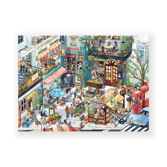 paper tiptoes city corner diy collage scene sticker kit for journaling paint by sticker wanwan