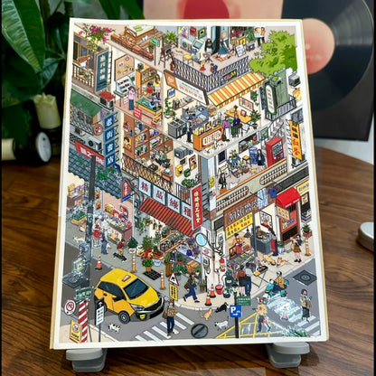 "Taipei Corner Stories" DIY Collage Scene Sticker Kit (210x281mm)