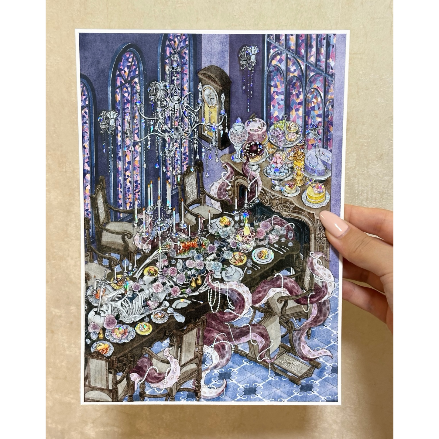 paper tiptoes pearl and bone diy collage scene sticker kit for journaling paint by sticker gothic aesthetic banquet