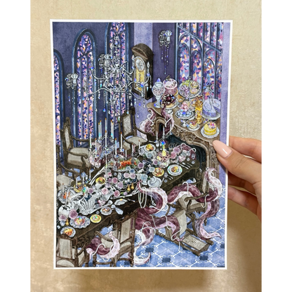 paper tiptoes pearl and bone diy collage scene sticker kit for journaling paint by sticker gothic aesthetic banquet