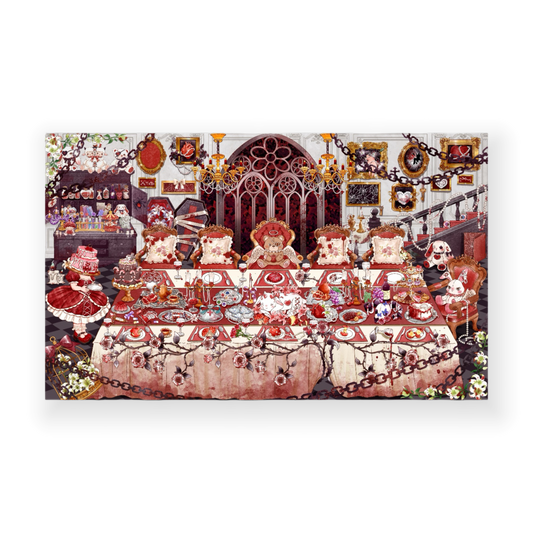 paper tiptoes crimson banquet diy collage scene sticker kit for journaling paint by sticker gothic lolita vampire aesthetic