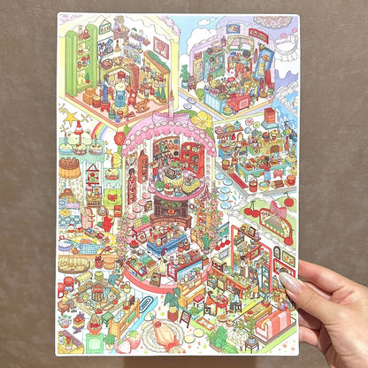 paper tiptoes sweetheart cottage diy collage scene sticker kit for journaling paint by sticker