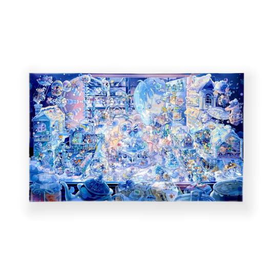 paper tiptoes unexpected guest in snow town diy collage scene sticker kit for journaling paint by sticker holographic winter wonderland