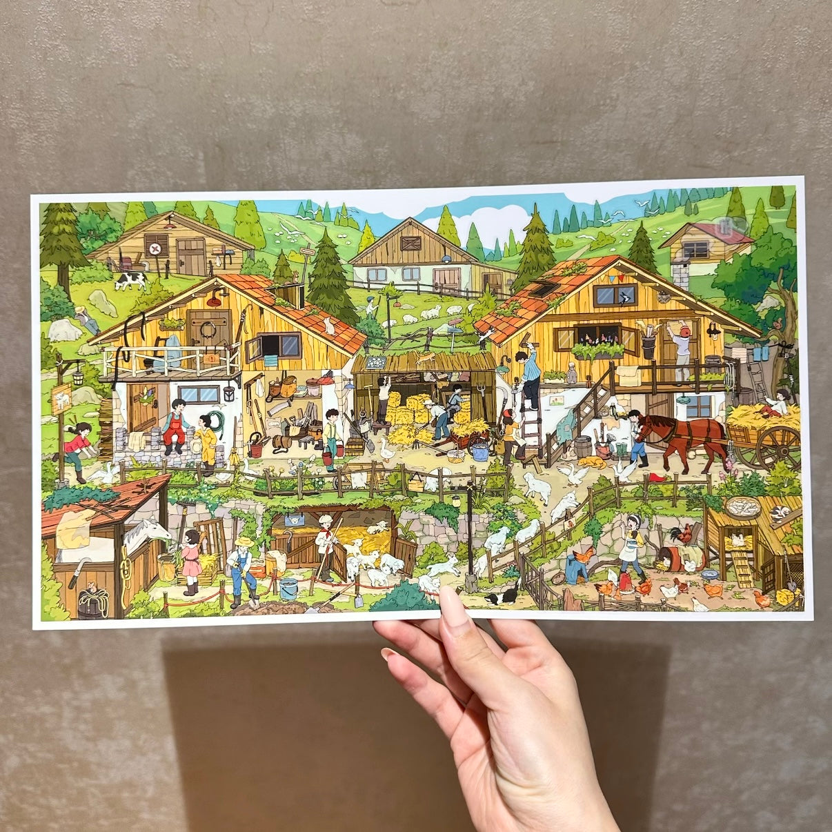 paper tiptoes woodland ranch diy collage scene sticker kit for journaling paint by sticker retro alpine farm life