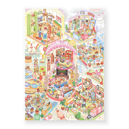 paper tiptoes sweetheart cottage diy collage scene sticker kit for journaling paint by sticker