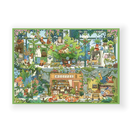 paper tiptoes canopy station cozy forest greenhouse scene stickers for puzzle painting journaling craft kit