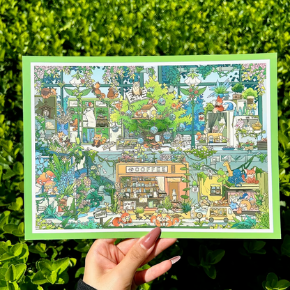 paper tiptoes canopy station cozy forest greenhouse scene stickers for puzzle painting journaling craft kit
